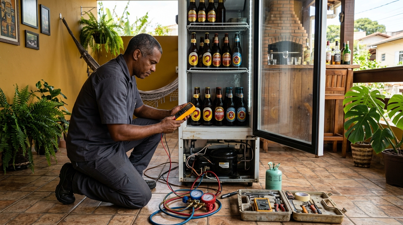 Conserto de placa eletrônica de cervejeira em Natal‑RN