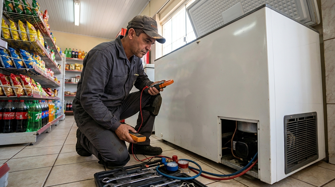 Conserto de placa eletrônica de freezer em Natal‑RN